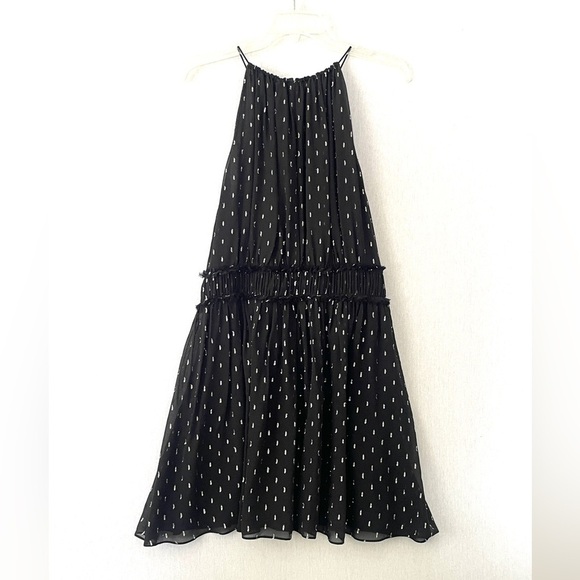 Joie NWOT Althia Metallic Silk Dress - Picture 4 of 10